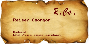 Reiser Csongor névjegykártya